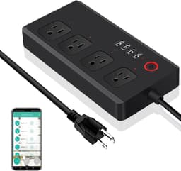 Tuya WiFi Smart Power Strip — 4 AC + 4 USB, Surge Protector